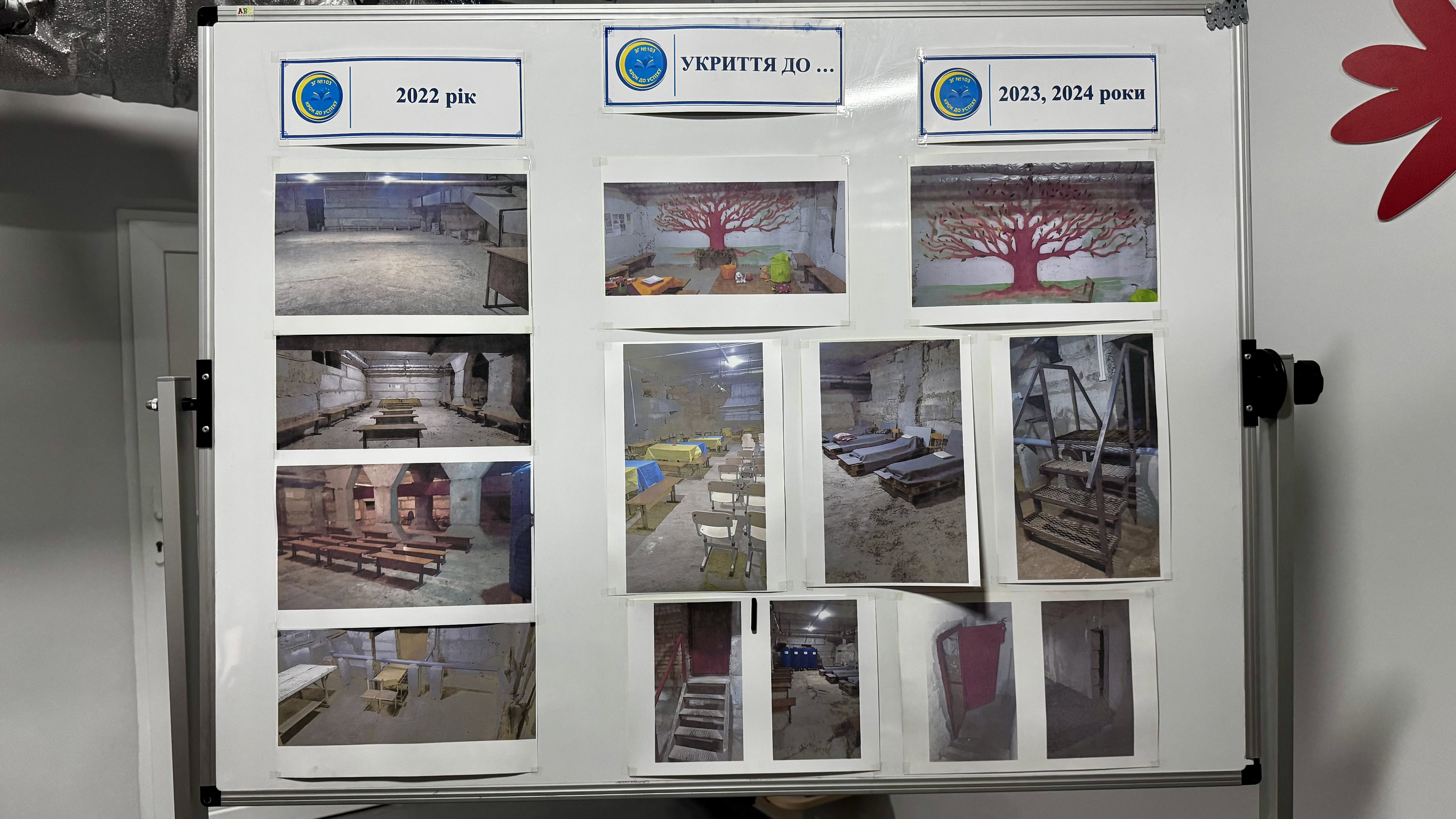 Умови та безпека: четвертий тиждень навчання в школі-укритті №103