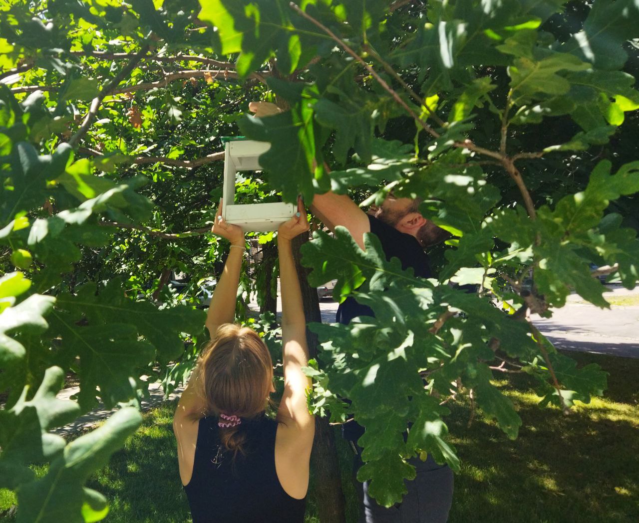 З користю для міста і природи: екоактивісти встановили меблі з перероблених матеріалів у дворі Молодіжного центру