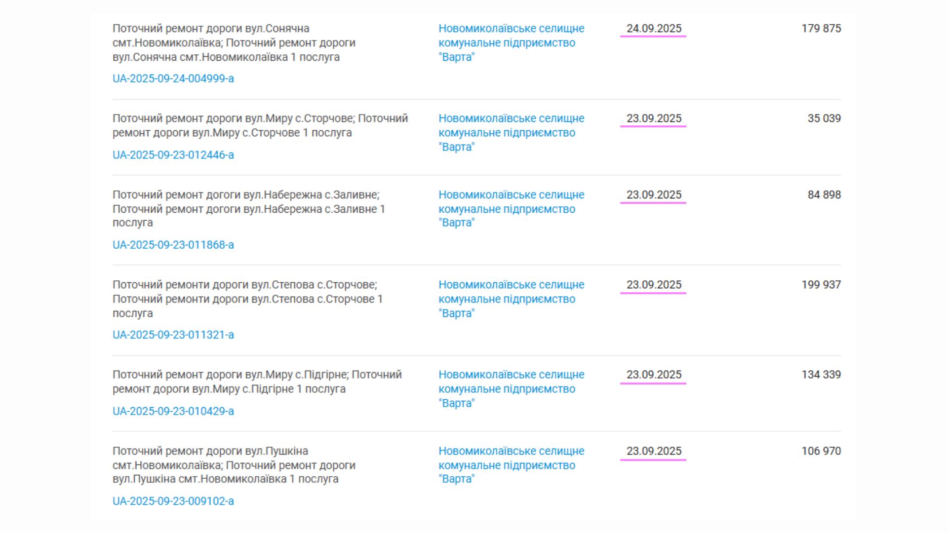 Без конкурсу та конкуренції: як комунальне підприємство ремонтує вулиці Новомиколаївки без відкритих торгів