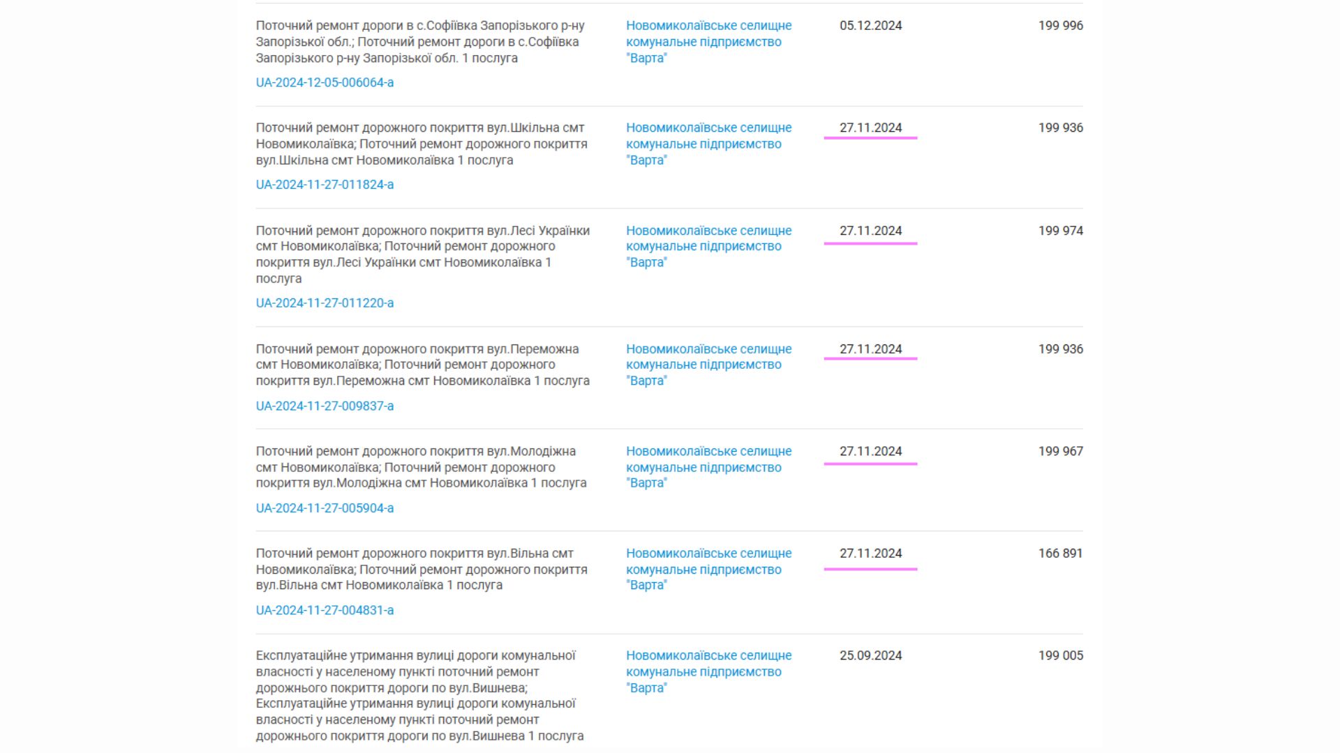 Без конкурсу та конкуренції: як комунальне підприємство ремонтує вулиці Новомиколаївки без відкритих торгів