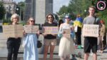 «Такі рішення — допомога ворогу»: У Запоріжжі другий день мітингують на підтримку Михайла Федорова